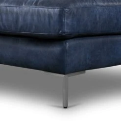 Poly And Bark Calle Right-Facing Sectional - Genuine Italian Leather..