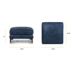 Poly And Bark Essex Ottoman - Genuine Italian Leather -Poly and Bark Poly and Bark Essex Ottoman 13