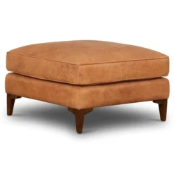 Poly And Bark Essex Ottoman - Genuine Italian Leather -Poly and Bark Poly and Bark Essex Ottoman 2
