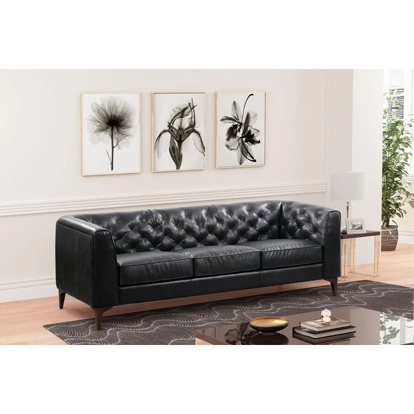 Poly And Bark Essex Sofa - Genuine Italian Leather 2 Poly And Bark Essex Sofa - Genuine Italian Leather - Image 2