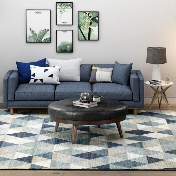 Poly And Bark Gio Ottoman - Genuine Italian Leather 2 Poly And Bark Gio Ottoman - Genuine Italian Leather - Image 2