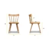 Poly And Bark Hava, Solid Wood Spindle-Back Windsor, Dining Chair