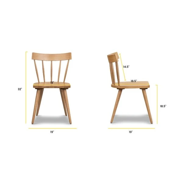 Poly And Bark Hava, Solid Wood Spindle-Back Windsor, Dining Chair 1 Poly And Bark Hava, Solid Wood Spindle-Back Windsor, Dining Chair