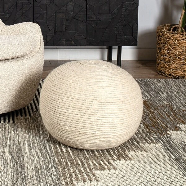 Poly And Bark Lia 20" Pouf 2 Poly And Bark Lia 20" Pouf - Image 2