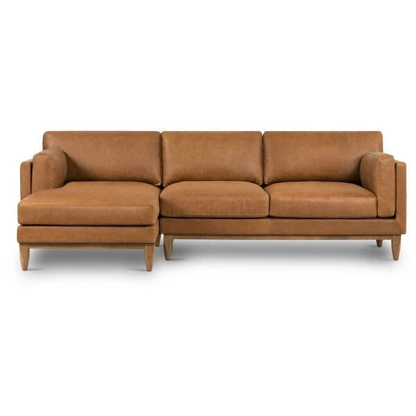 Poly And Bark Mara Sectional Sofa - Genuine Italian Leather 2 Poly And Bark Mara Sectional Sofa - Genuine Italian Leather - Image 2