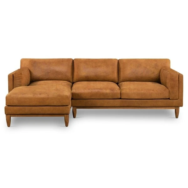 Poly And Bark Mara Sectional Sofa - Genuine Italian Leather 3 Poly And Bark Mara Sectional Sofa - Genuine Italian Leather - Image 3