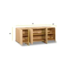Poly And Bark Molise 72" Sideboard In Oak