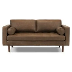 Poly And Bark Napa 72-inch Apartment Sofa - Genuine Italian Leather -Poly and Bark Poly and Bark Napa 72 inch Apartment Sofa Genuine Italian Leather 16