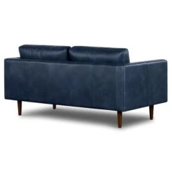 Poly And Bark Napa 72-inch Apartment Sofa - Genuine Italian Leather -Poly and Bark Poly and Bark Napa 72 inch Apartment Sofa Genuine Italian Leather 4