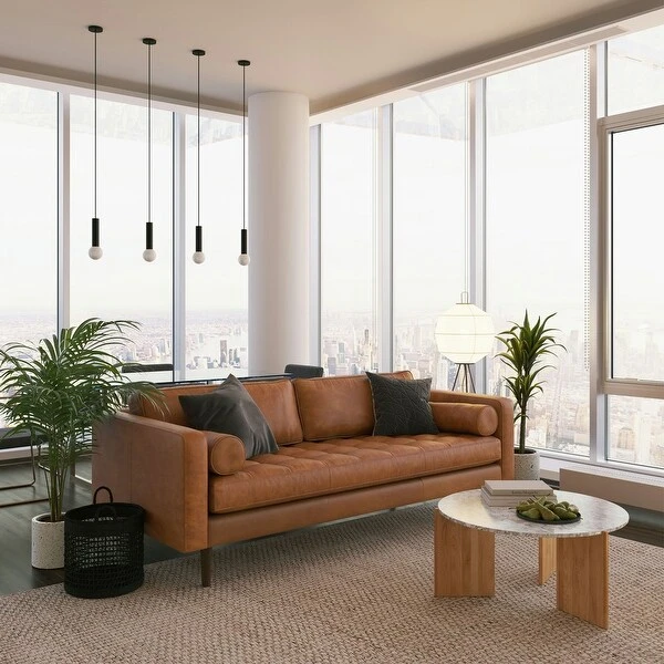 Poly And Bark Napa 88.5" Sofa - Genuine Italian Leather 8 Poly And Bark Napa 88.5" Sofa - Genuine Italian Leather - Image 8