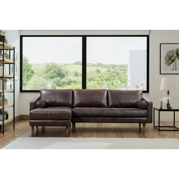 Poly And Bark Napa Left Sectional Sofa - Genuine Italian Leather 8 Poly And Bark Napa Left Sectional Sofa - Genuine Italian Leather - Image 8