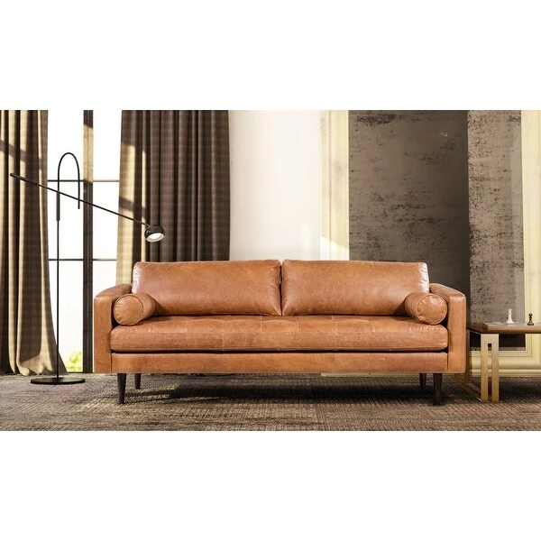 Poly And Bark Napa 88.5" Sofa - Genuine Italian Leather 9 Poly And Bark Napa 88.5" Sofa - Genuine Italian Leather - Image 9