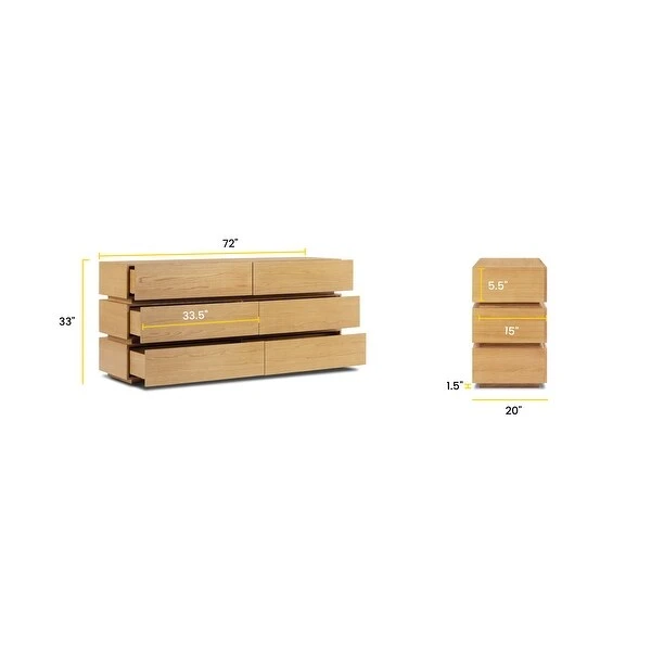 Poly And Bark Pino 6 Drawer Dresser 1 Poly And Bark Pino 6 Drawer Dresser