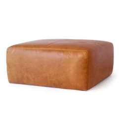 Poly And Bark Sequoia Ottoman - Genuine Italian Leather -Poly and Bark Poly and Bark Sequoia Ottoman 2