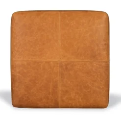 Poly And Bark Sequoia Ottoman - Genuine Italian Leather -Poly and Bark Poly and Bark Sequoia Ottoman 3