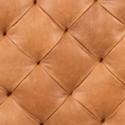 Poly And Bark Turin Leather Ottoman In Cognac Tan -Poly and Bark Poly and Bark Turin Leather Ottoman in Cognac Tan 9