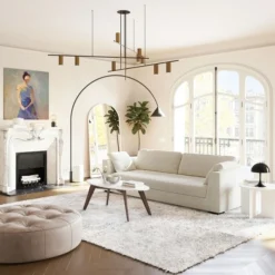 Poly And Bark Upholstered Luxurious Fabric Capri Sofa -Poly and Bark Poly and Bark Upholstered Luxurious Fabric Capri Sofa 1