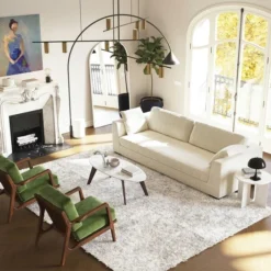 Poly And Bark Upholstered Luxurious Fabric Capri Sofa -Poly and Bark Poly and Bark Upholstered Luxurious Fabric Capri Sofa 2