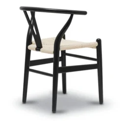 Poly And Bark Weave Chair - Solid Wood Frame (Black) -Poly and Bark Poly and Bark Weave Chair Solid Wood Frame 28Black29 5