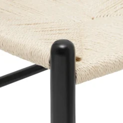 Poly And Bark Weave Chair - Solid Wood Frame (Black) -Poly and Bark Poly and Bark Weave Chair Solid Wood Frame 28Black29 8