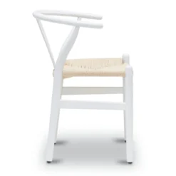 Poly And Bark Weave Chair - Solid Wood Frame (White) -Poly and Bark Poly and Bark Weave Chair Solid Wood Frame 28White29 2