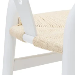 Poly And Bark Weave Chair - Solid Wood Frame (White) -Poly and Bark Poly and Bark Weave Chair Solid Wood Frame 28White29 6