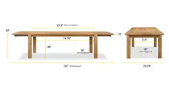 Festa Extension Dining Table (82.5"-122") -Poly and Bark a8fce65c scaled