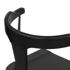 Poly And Bark Enzo Solid Oak Wood Dining Chair - Black -Poly and Bark b040e530 4a5c 4468 a8e9 1ed09c023fb8