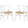Poly And Bark Weave Chairs (Set Of 2) - White