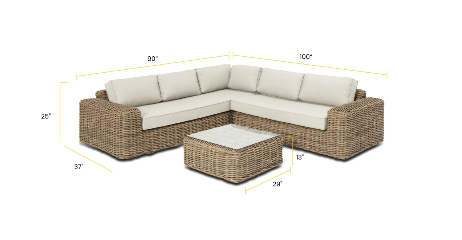 Puglia Corner Sectional Set With Coffee Table 20 Puglia Corner Sectional Set With Coffee Table - Image 20