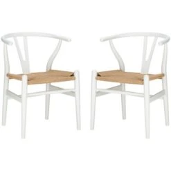 Poly And Bark Weave Chairs - Solid Wood Frame (Set Of 2) - Black 34 Poly And Bark Weave Chairs - Solid Wood Frame (Set Of 2) - Black -Poly and Bark c62585e4 92ea 434e 88f9 b790c7f89bb6