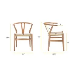 Poly And Bark Weave Chairs - Solid Wood Frame (Set Of 2) - Black 32 Poly And Bark Weave Chairs - Solid Wood Frame (Set Of 2) - Black -Poly and Bark cf2d8854 c81e 4db1 a834 5967371bdda8