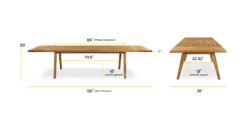 Savannah Extension Dining Table (86"-126") -Poly and Bark db6cfdef scaled
