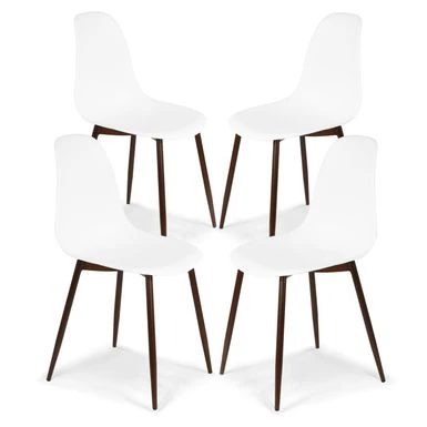 Edgemod Landon Sculpted Dining Chair (Set Of 4) - Grey 2 Edgemod Landon Sculpted Dining Chair (Set Of 4) - Grey - Image 2