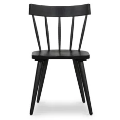 Poly And Bark Hava, Solid Wood Spindle-Back Windsor, Dining Chair - Black -Poly and Bark ec8c337d c9d5 4fdc 9e11 3186c710f892