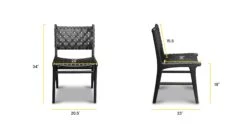 Banda Teak & Leather Dining Chair -Poly and Bark r4J5QGzFDxO0gIoFQXfy6WJPAJjPYcoIGLX9bxHcE7w