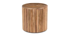 Deja Round Side Table With Storage