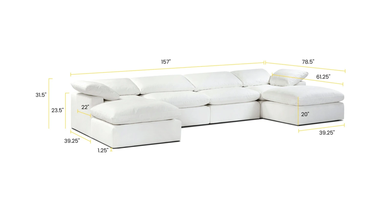 6-Seat Aspen Modular U-Sectional 17 6-Seat Aspen Modular U-Sectional - Image 17