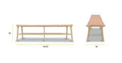 Banda Teak & Leather Bench -Poly and Bark w50GJYL4a8aAjYyaqaRjQ9wJfRXhV30sLmnH8koZZco scaled